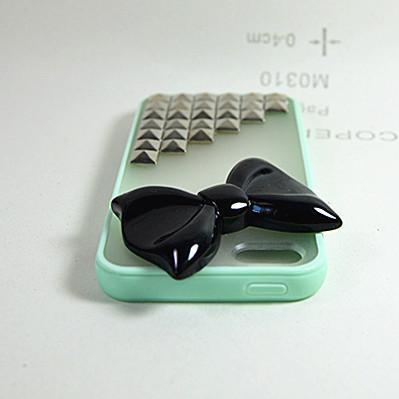 Mint Studded Case A Black Bow For Iphone 4..