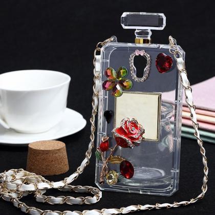Luxurious Rose Perfume Bottles Case,samsung Galaxy..