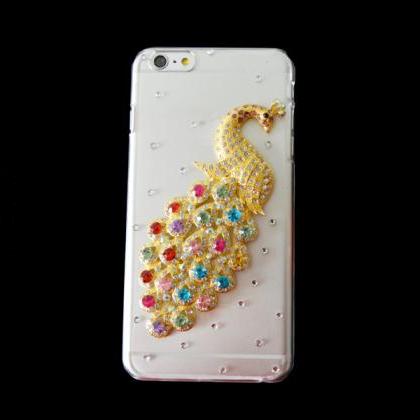 Bling Iphone 6 Plus Case ,the Peacock Case For..