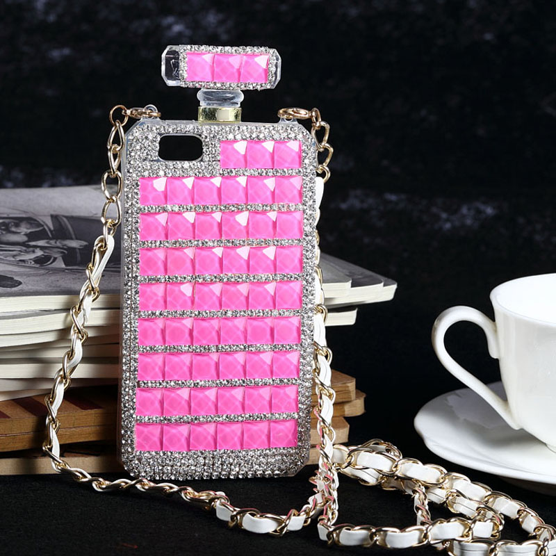 Luxury Crystal Perfume Bottles Case For Samsung Galaxy S3 S4 S5,samsung Note 2, Note 3 ,for Iphone 4 5 6 6plus Case, Soft Silicone Cover