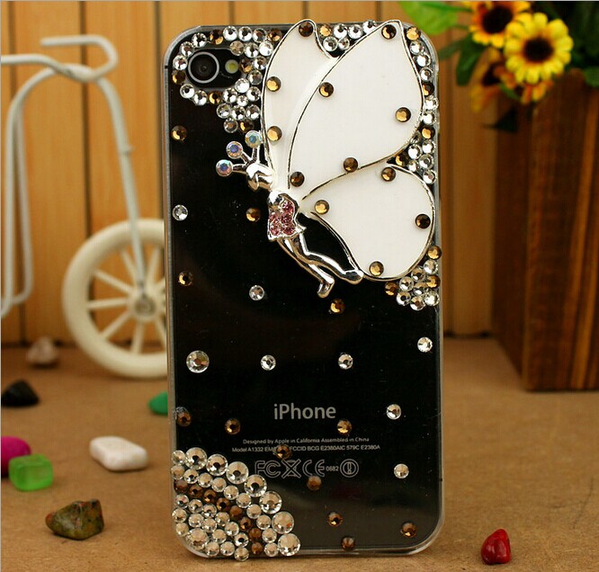 Bling Butterfly Iphone Case , Samsung Cases, Iphone 4 4s Case,iphone 5 5s Case , Iphone 6 Case, Iphone 6 Plus Case,